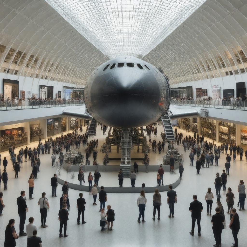 AI-created image of Science Museum galleries