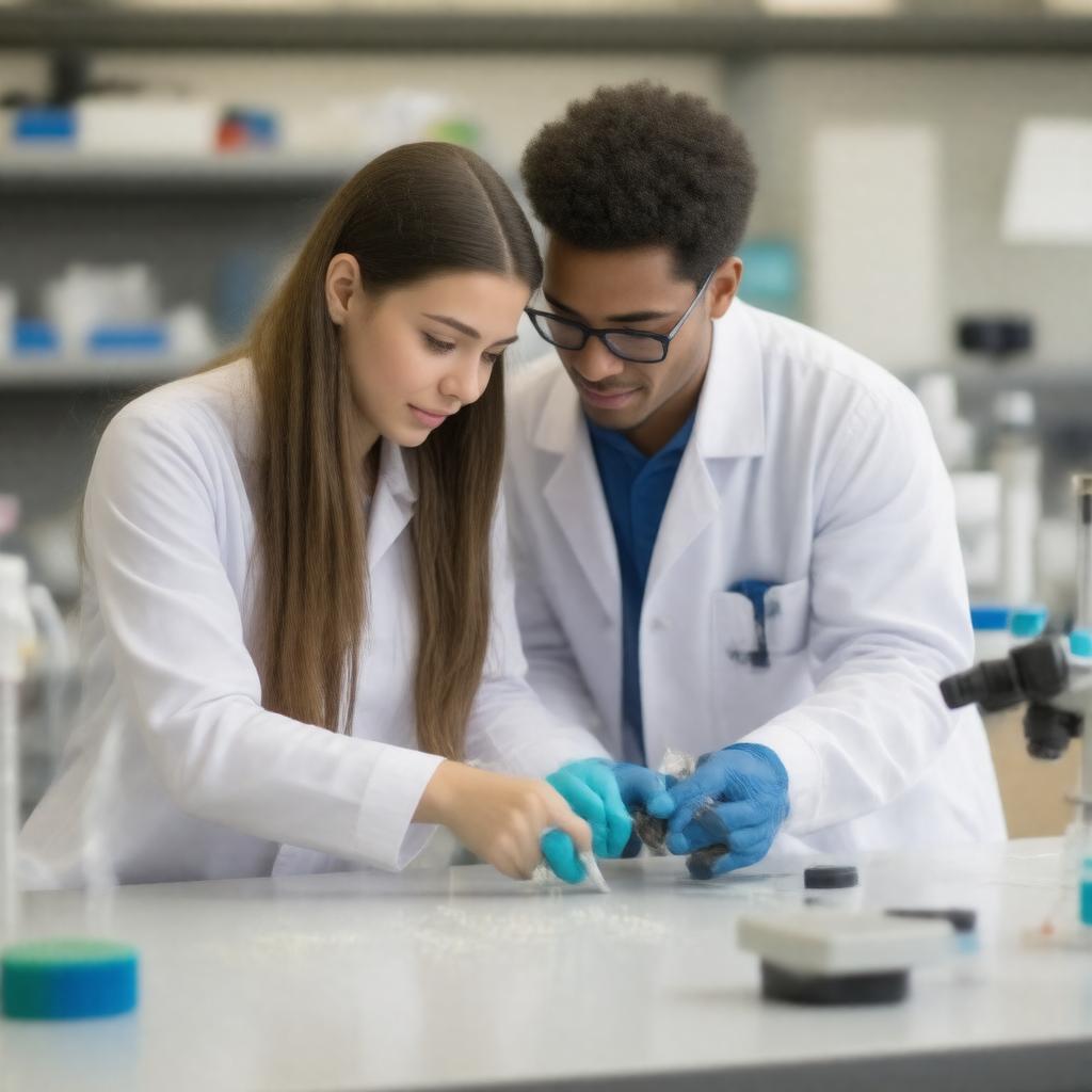 Click to view larger image AI-created image of Science Research Mentoring Program