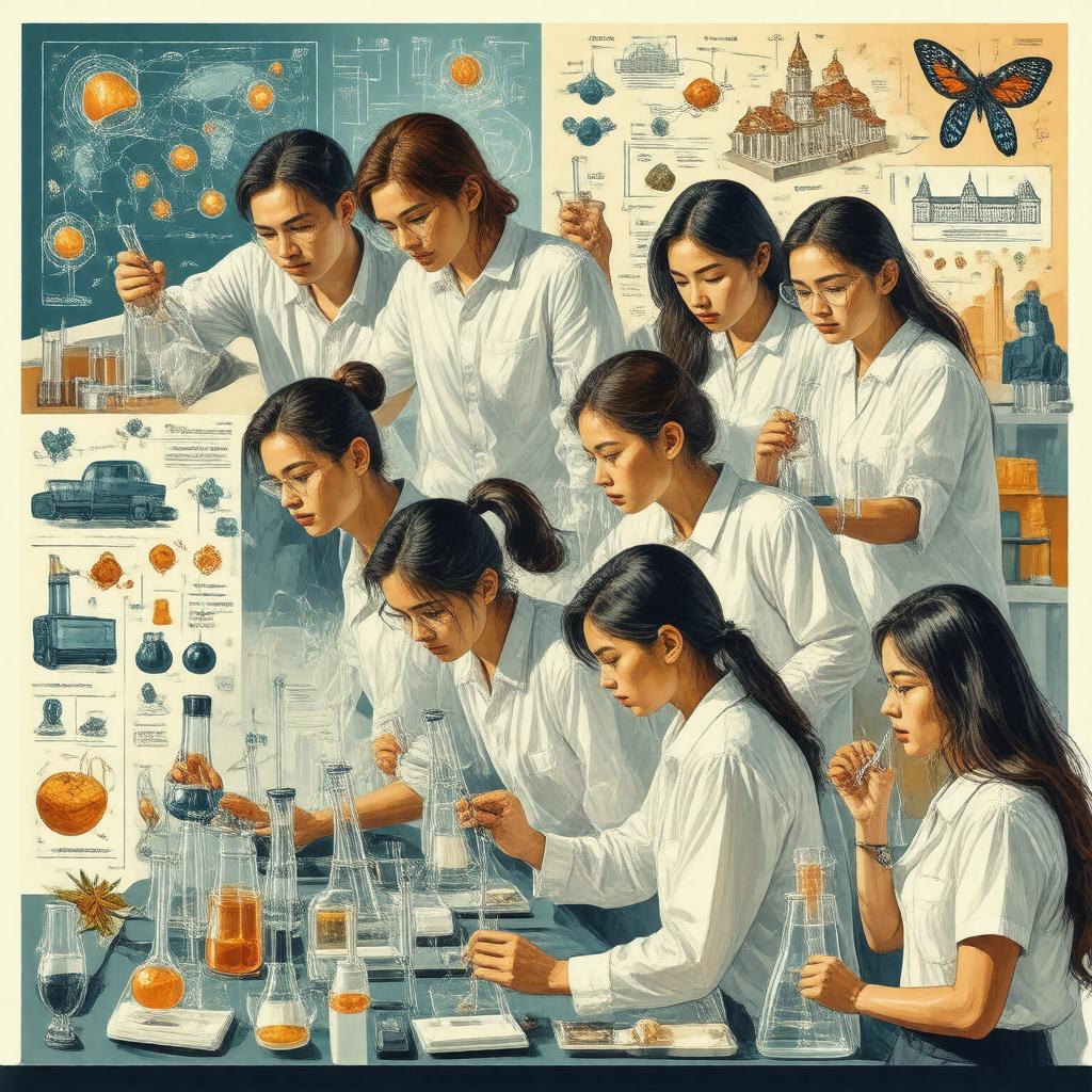 Click to view larger image AI-created image of Science Research Mentoring Program for High School Students
