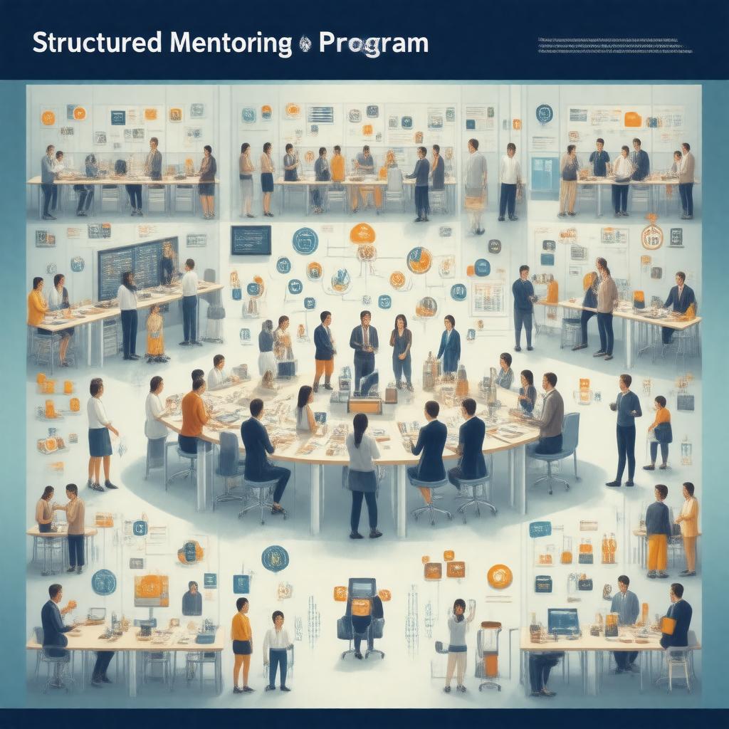 Click to view larger image AI-created image of Science Research Mentoring Program for Science Museum Administrators