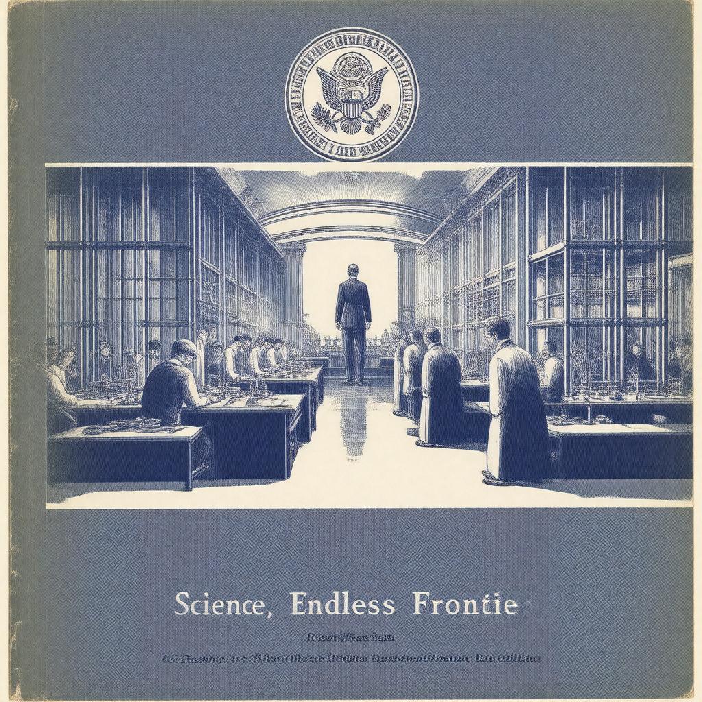 AI-created image of Science, The Endless Frontier