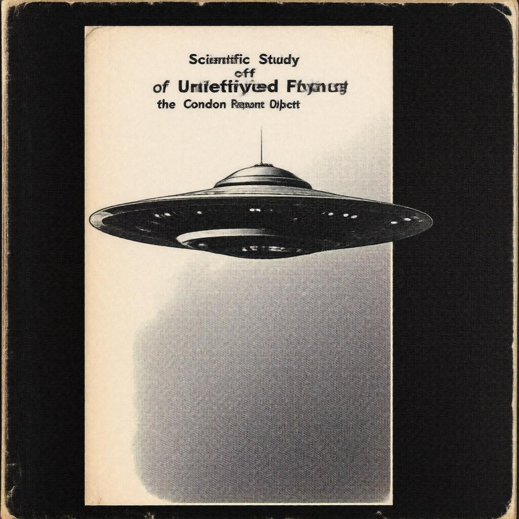 AI-created image of Scientific Study of Unidentified Flying Objects