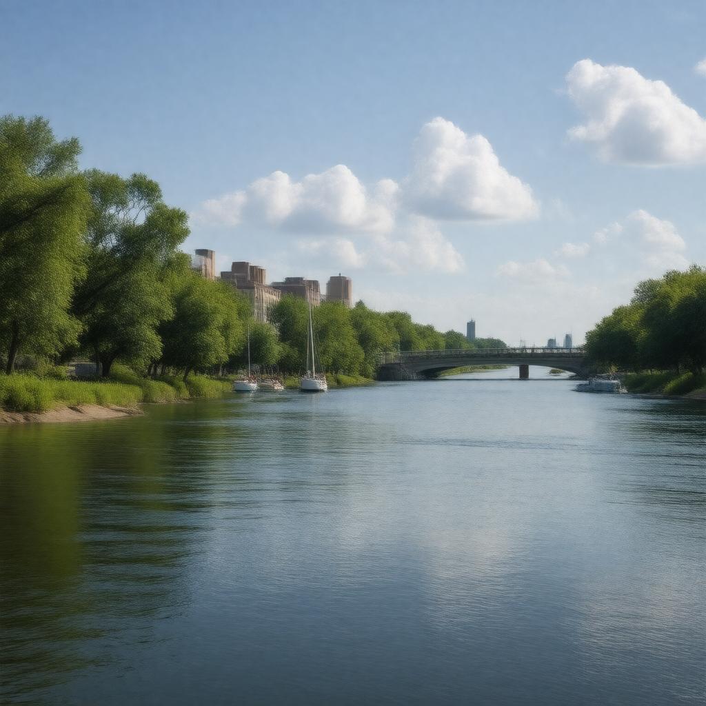 AI-created image of Scioto River