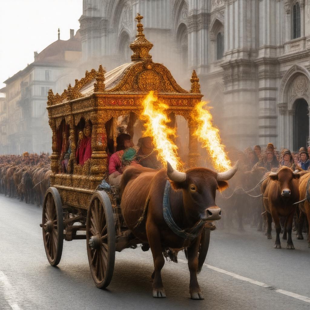 Click to view larger image AI-created image of Scoppio del Carro