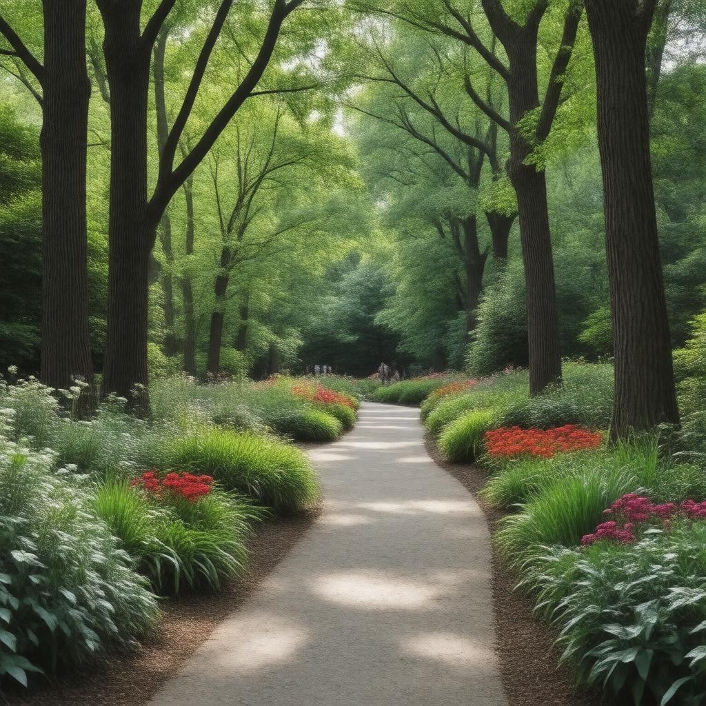 Click to view larger image AI-created image of Scott Arboretum