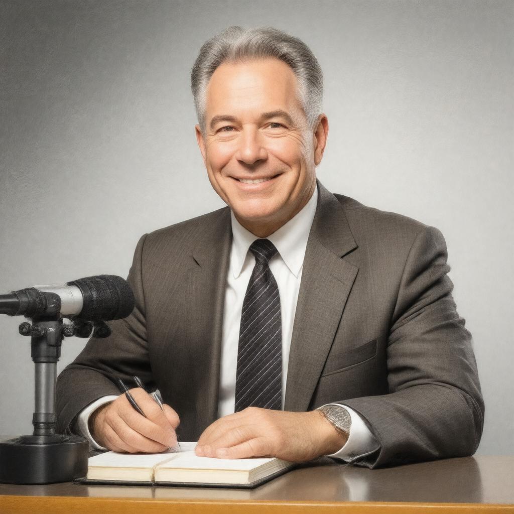 Click to view larger image AI-created image of Scott Simon