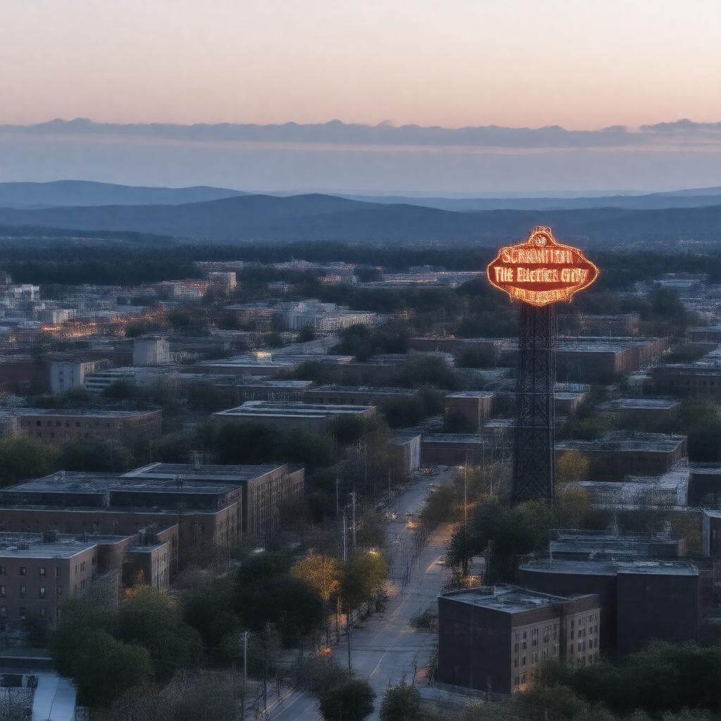 AI-created image of Scranton, Pennsylvania, USA