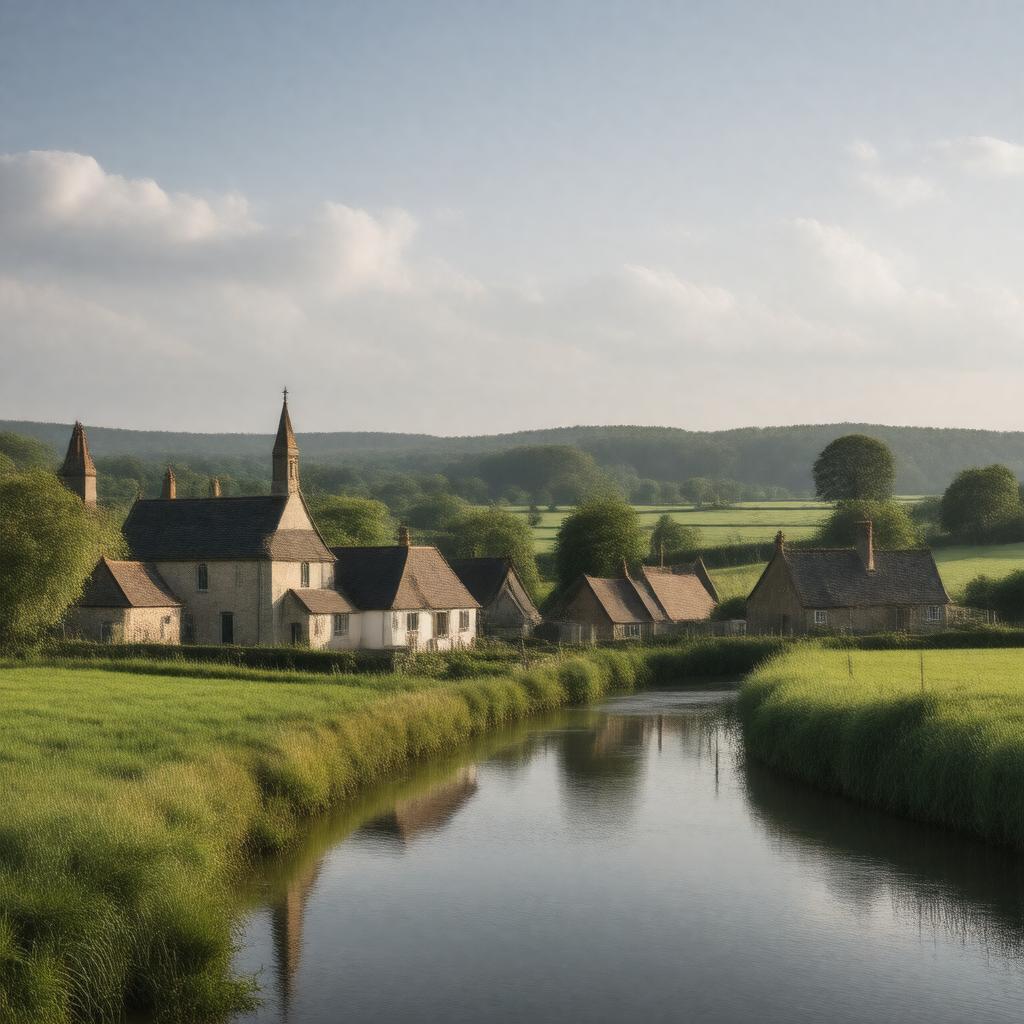 Click to view larger image AI-created image of Scrooby, Nottinghamshire