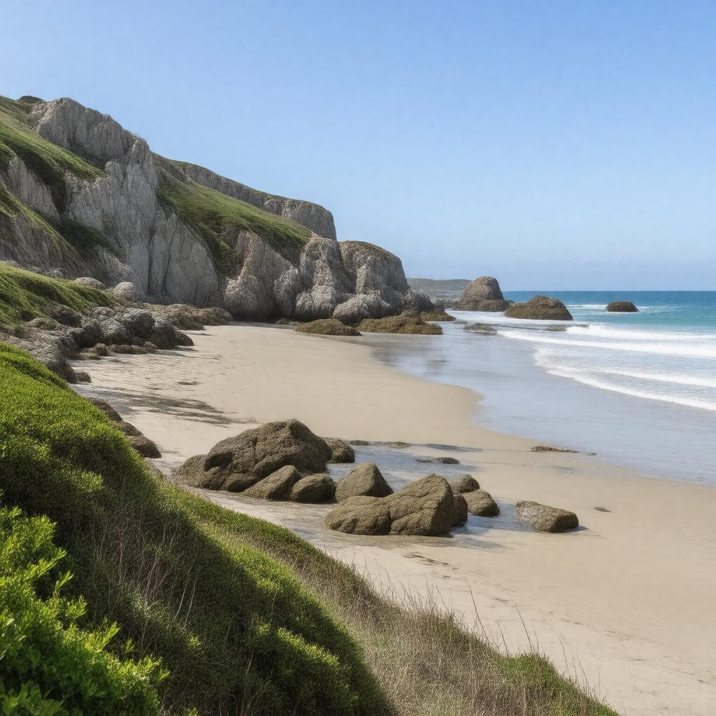 AI-created image of Sculptured Beach