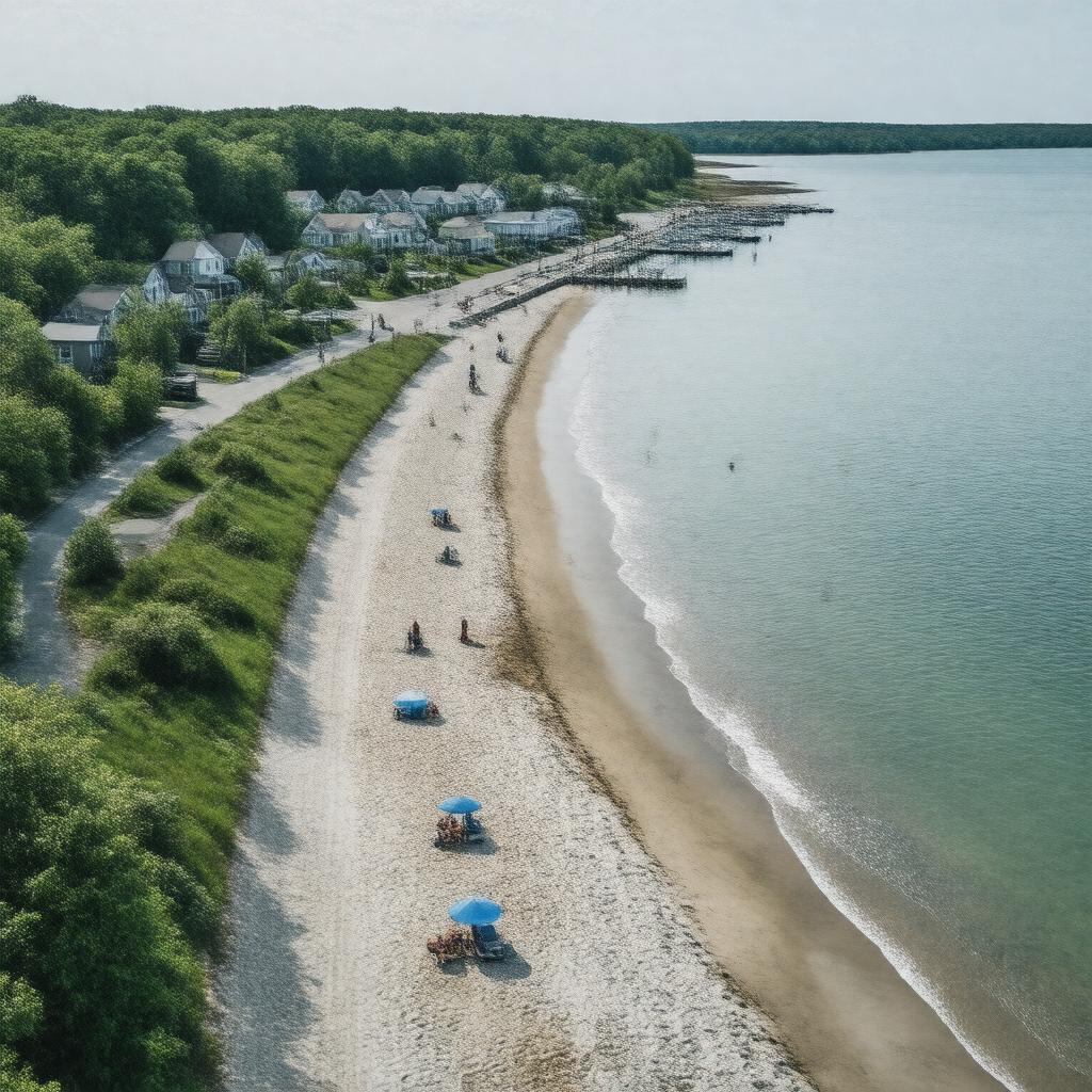 AI-created image of Scusset Beach