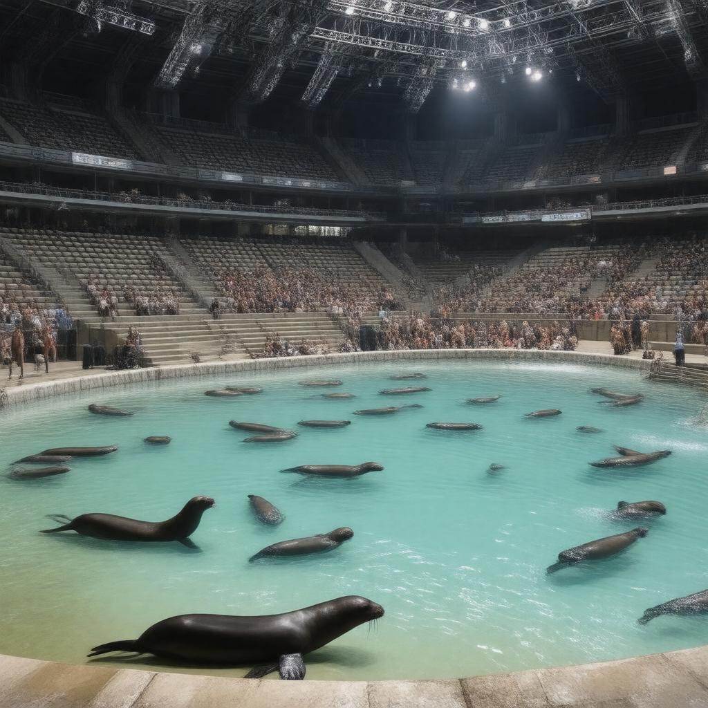 Click to view larger image AI-created image of Sea Lion Arena