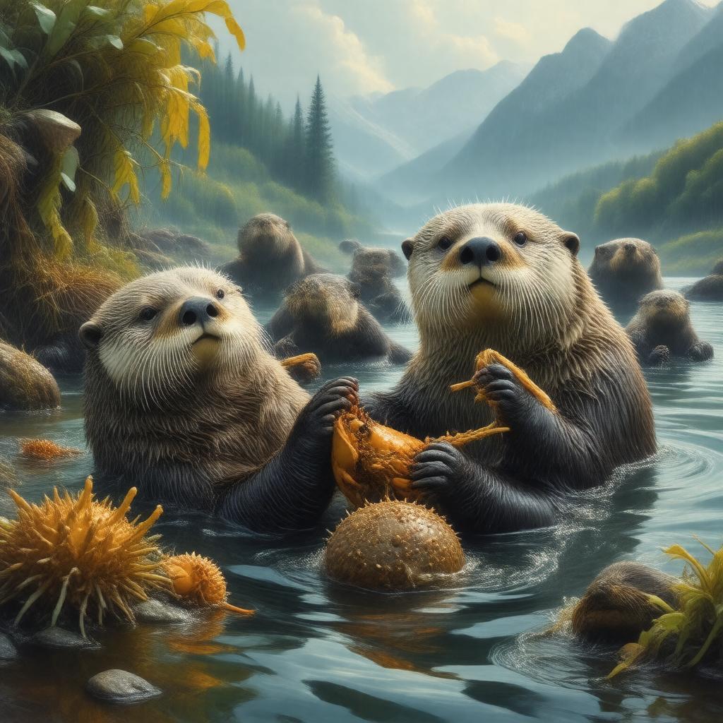 AI-created image of Sea Otters