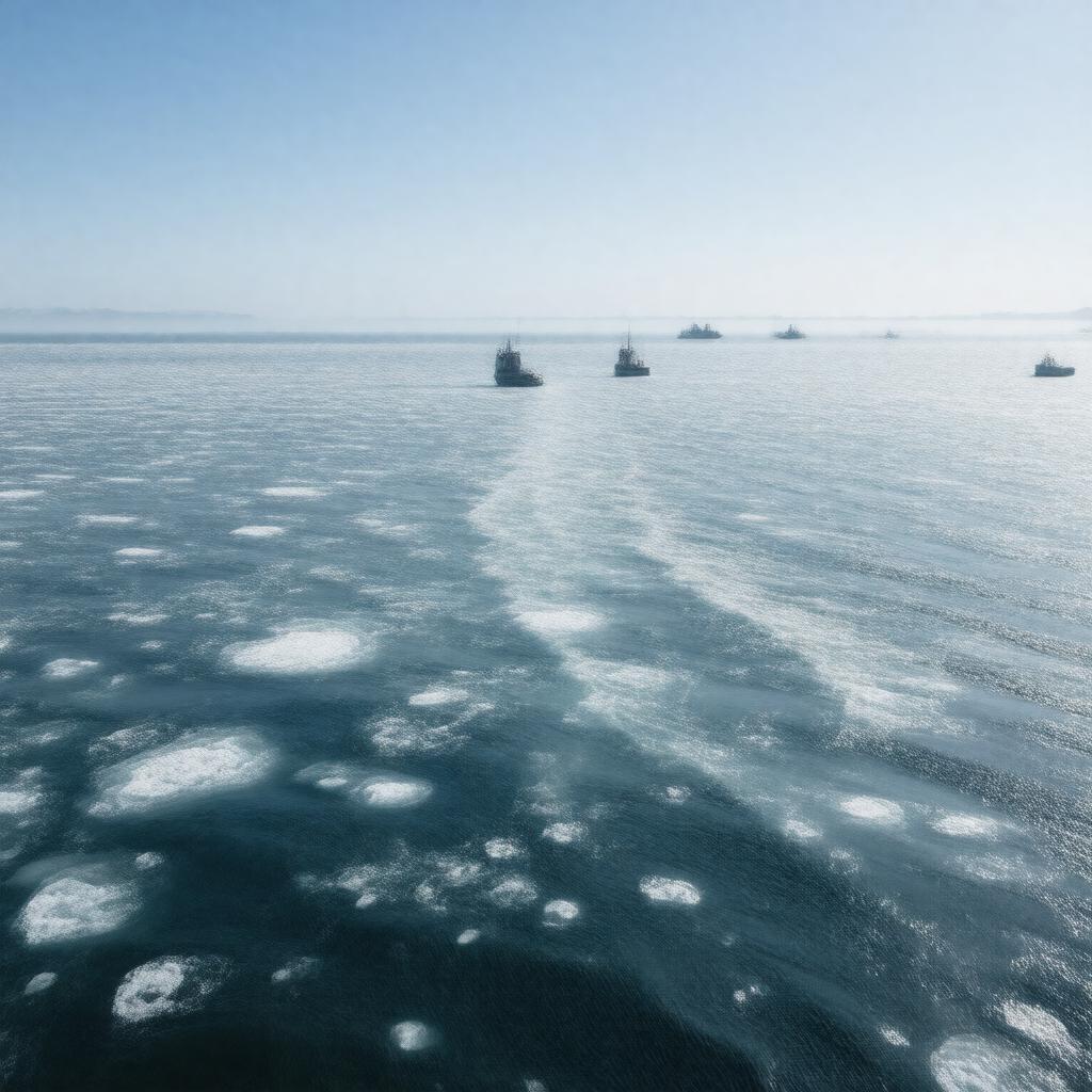 AI-created image of Sea of Okhotsk