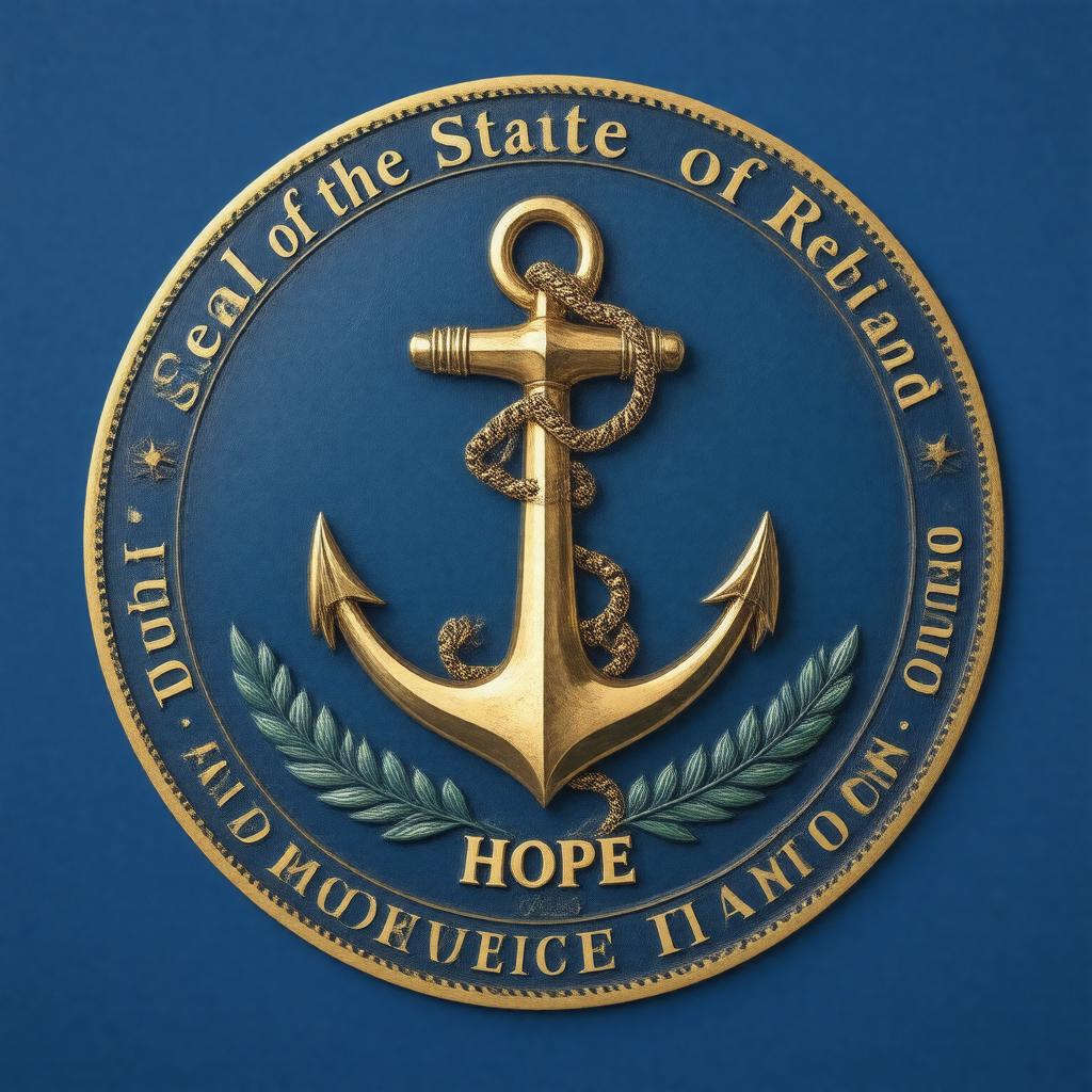 AI-created image of Seal of Rhode Island
