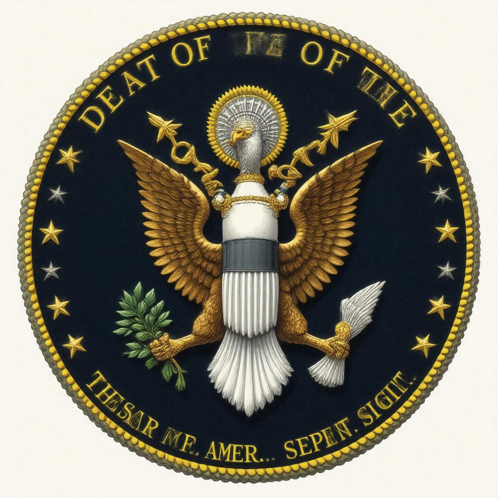 Click to view larger image AI-created image of Seal of the United States Department of the Treasury