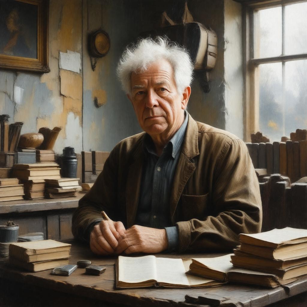 AI-created image of Seamus Heaney