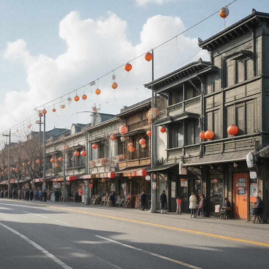AI-created image of Seattle Nihonmachi