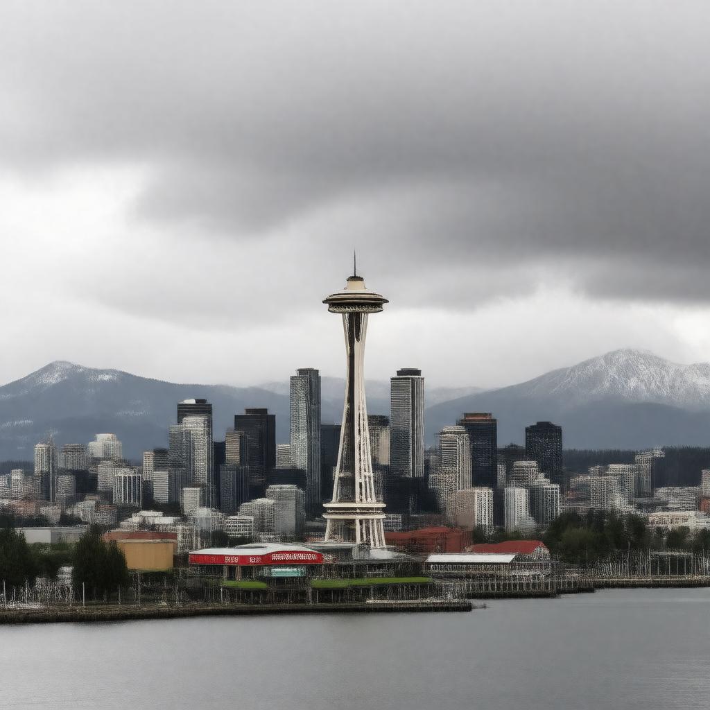AI-created image of Seattle, Washington