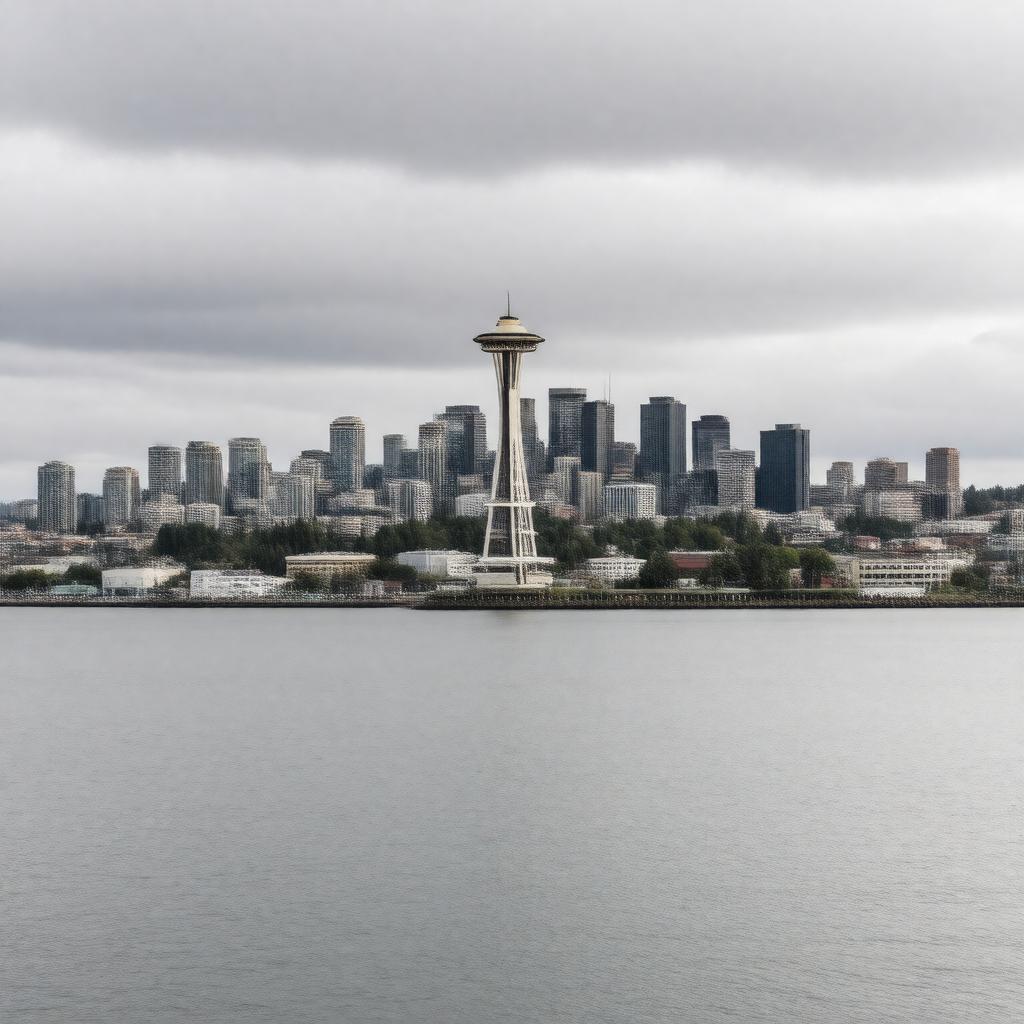 AI-created image of Seattle, Washington, United States