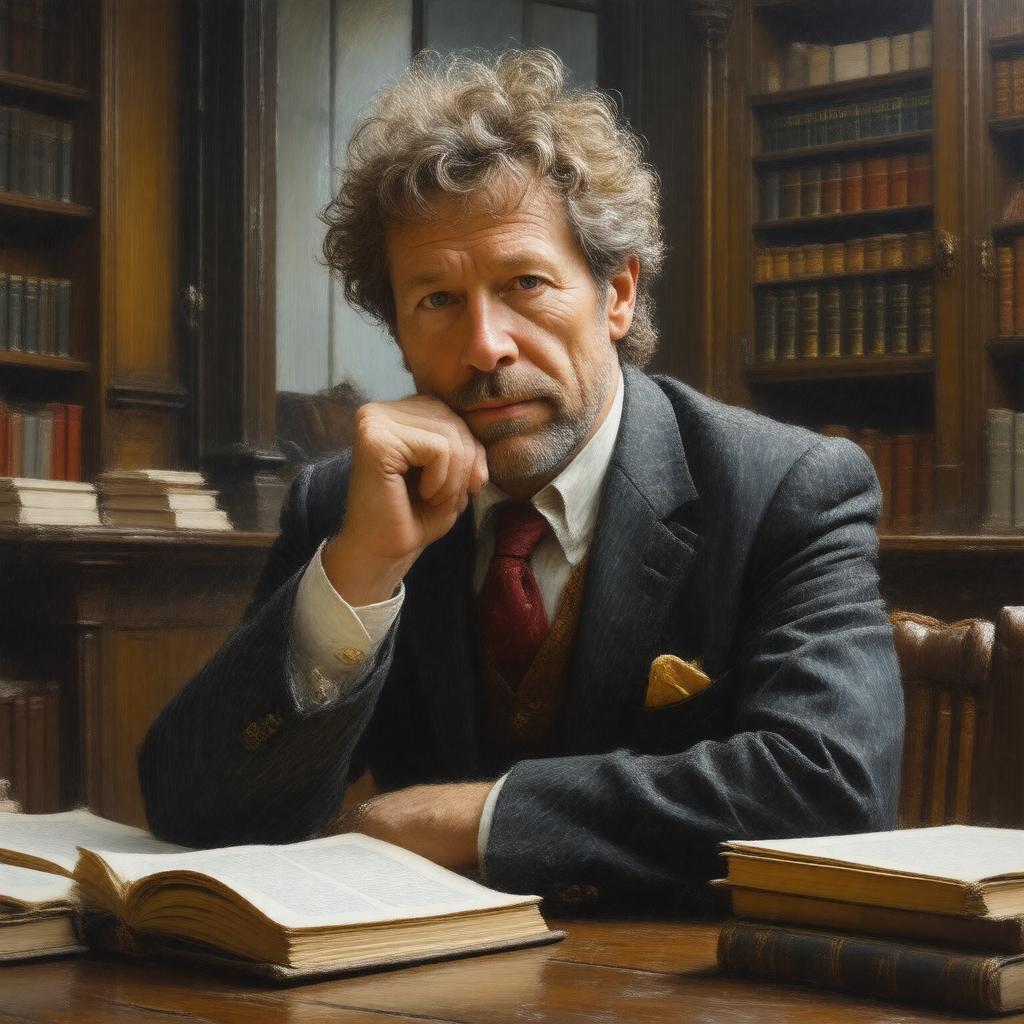 AI-created image of Sebastian Faulks