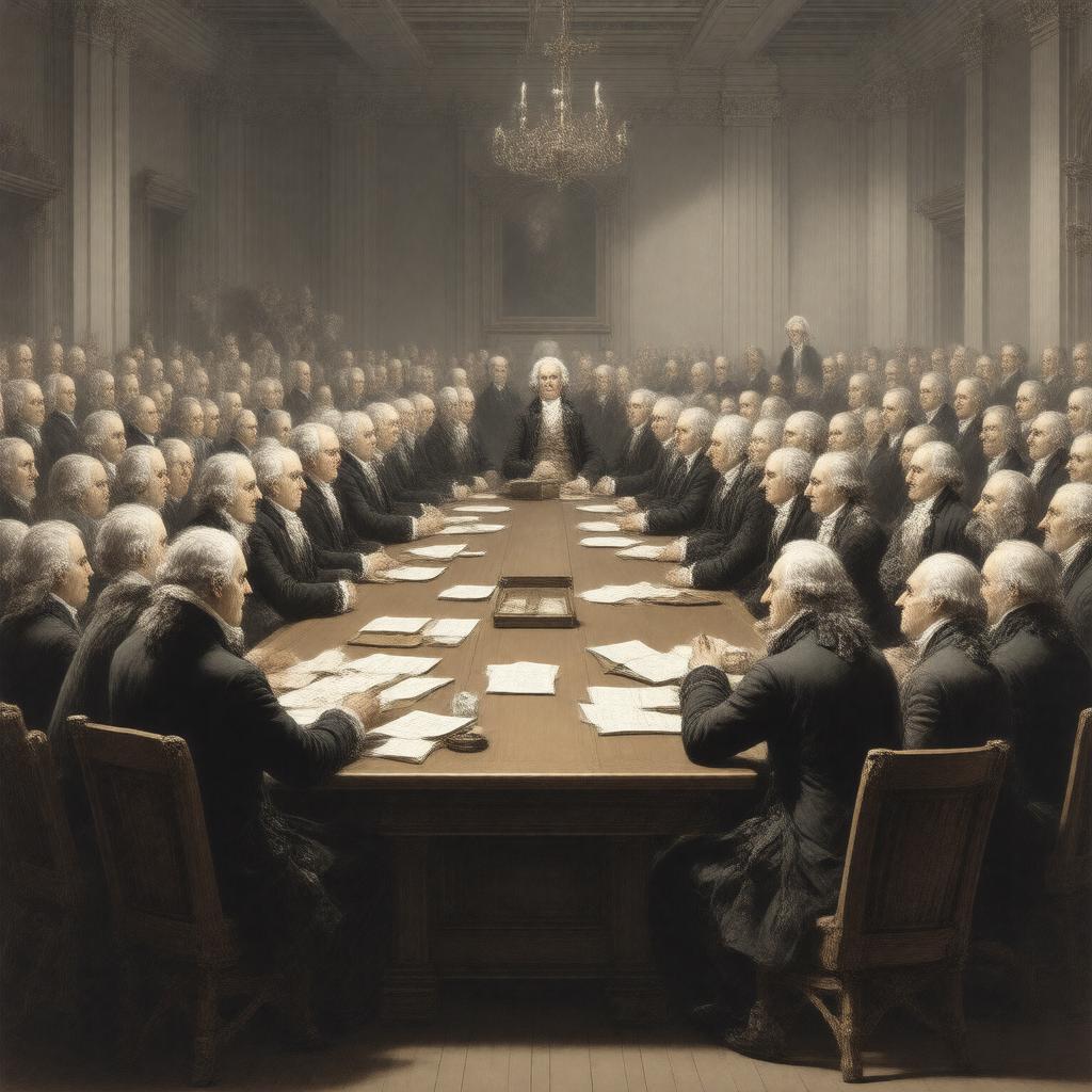 AI-created image of Second Continental Congress