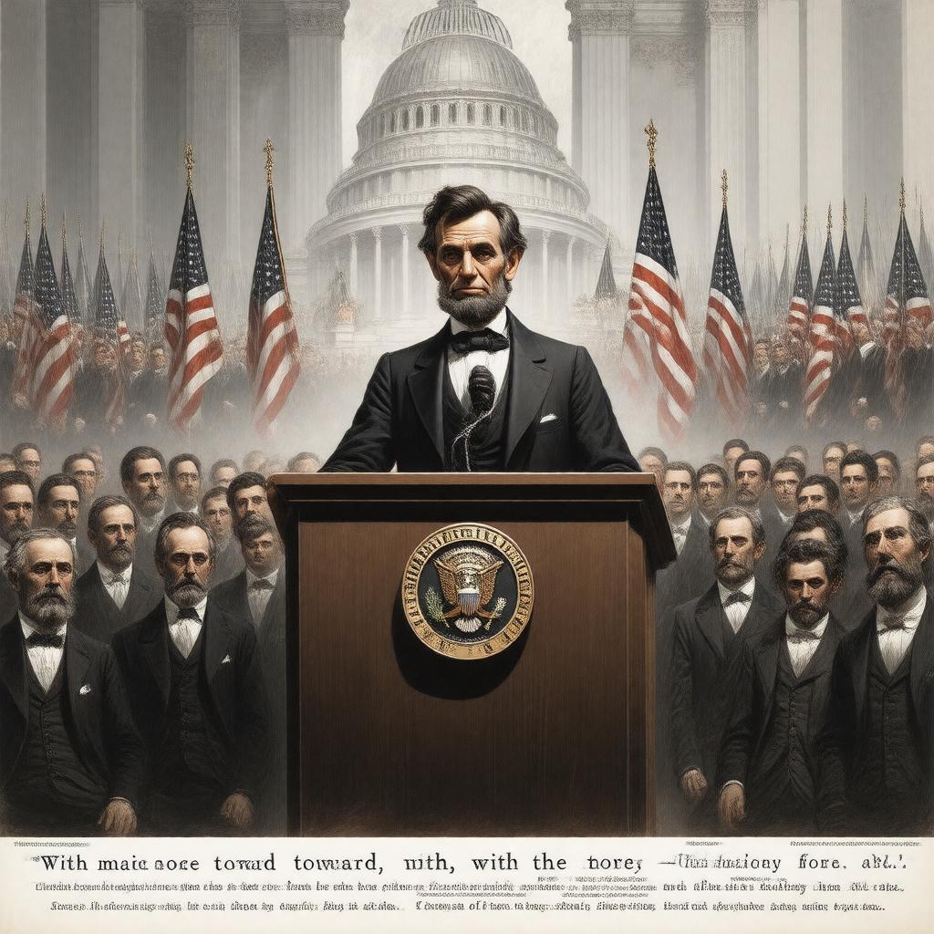 Click to view larger image AI-created image of Second Inaugural Address