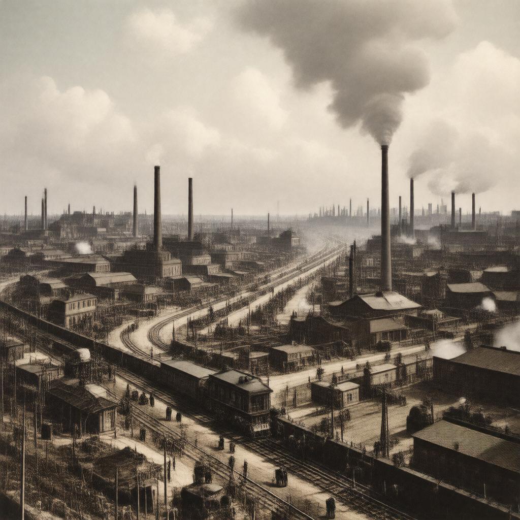 AI-created image of Second Industrial Revolution