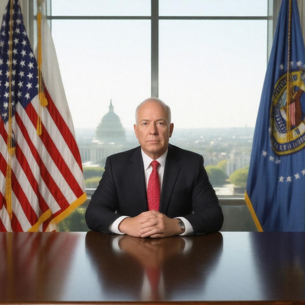 Click to view larger image AI-created image of Secretary of Homeland Security