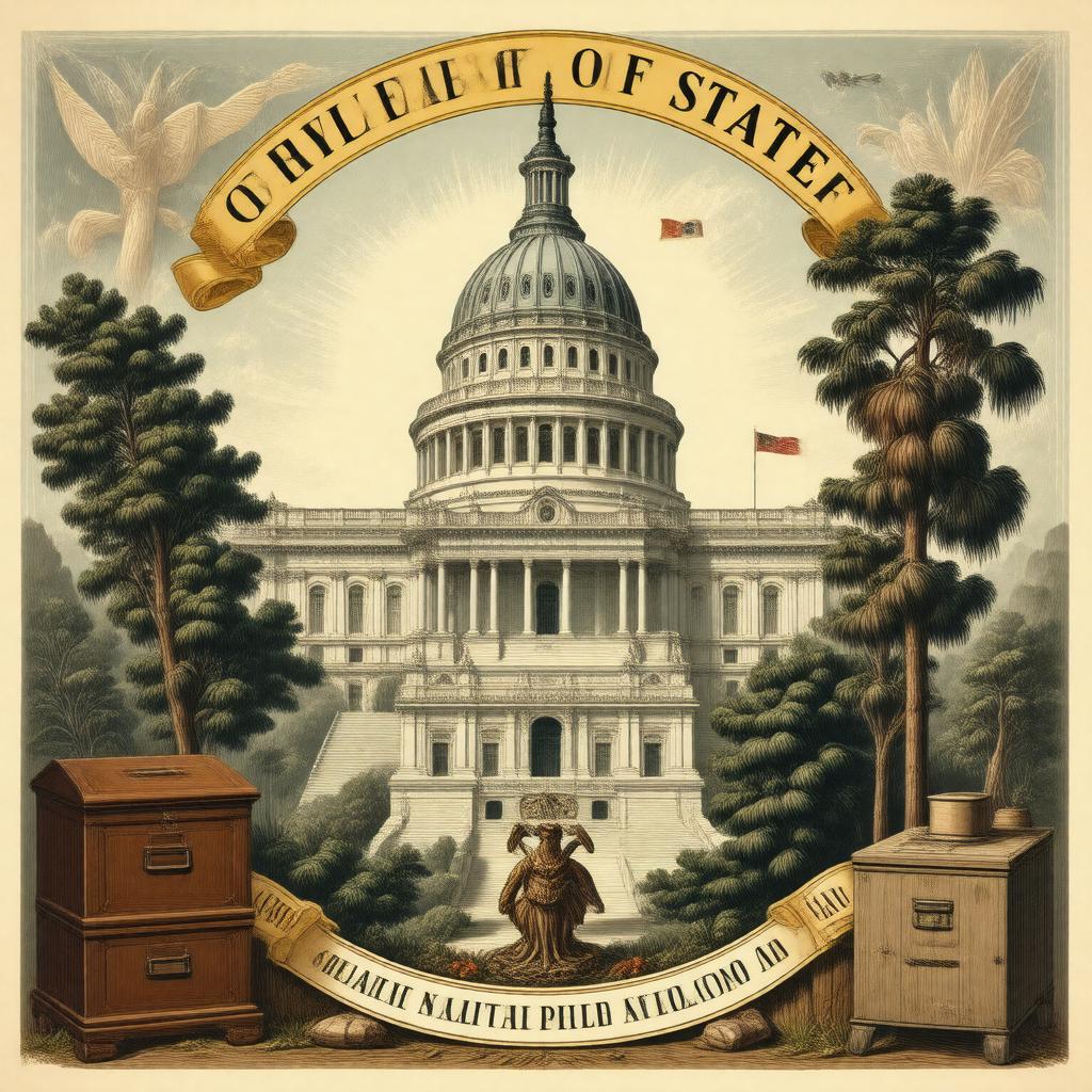 Click to view larger image AI-created image of Secretary of State of California