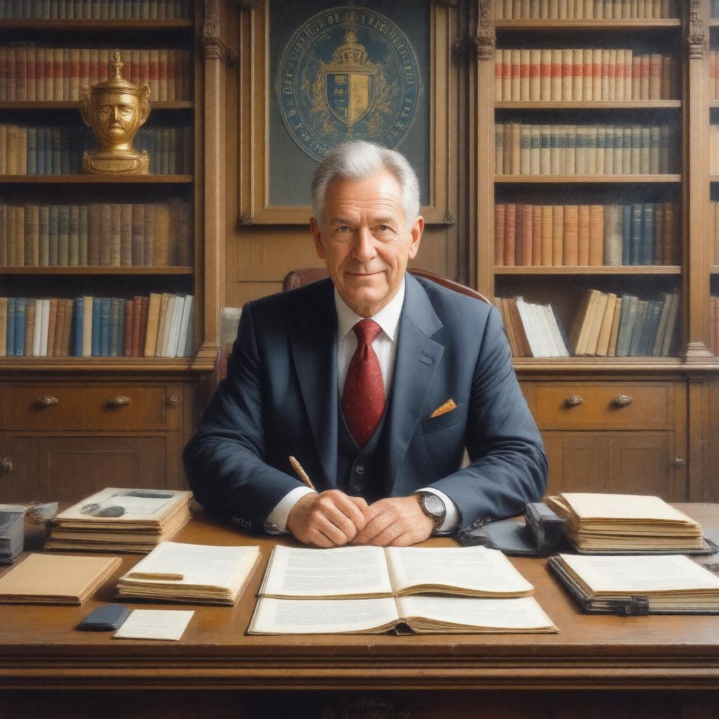 Click to view larger image AI-created image of Secretary of the Rhodes Trust