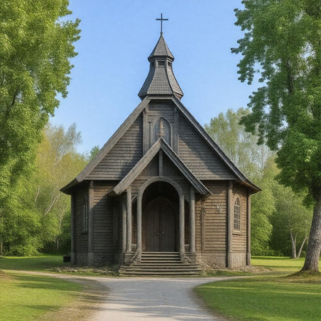 Click to view larger image AI-created image of Seglora Church