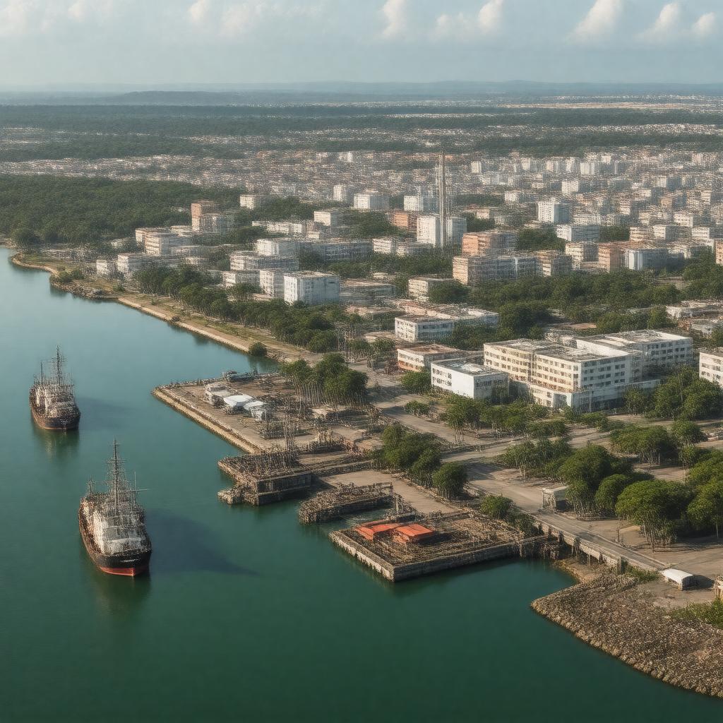 AI-created image of Sekondi-Takoradi, Ghana