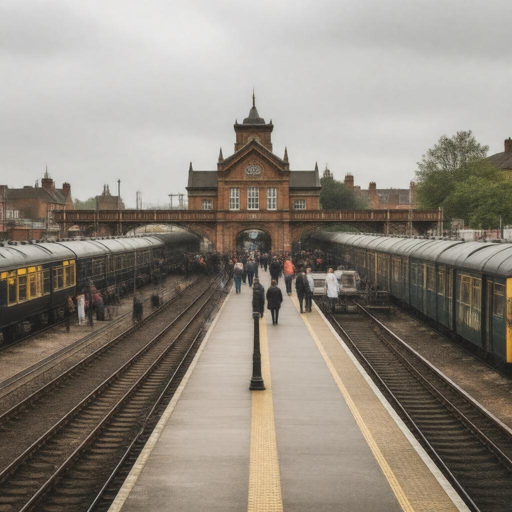 AI-created image of Selhurst railway station