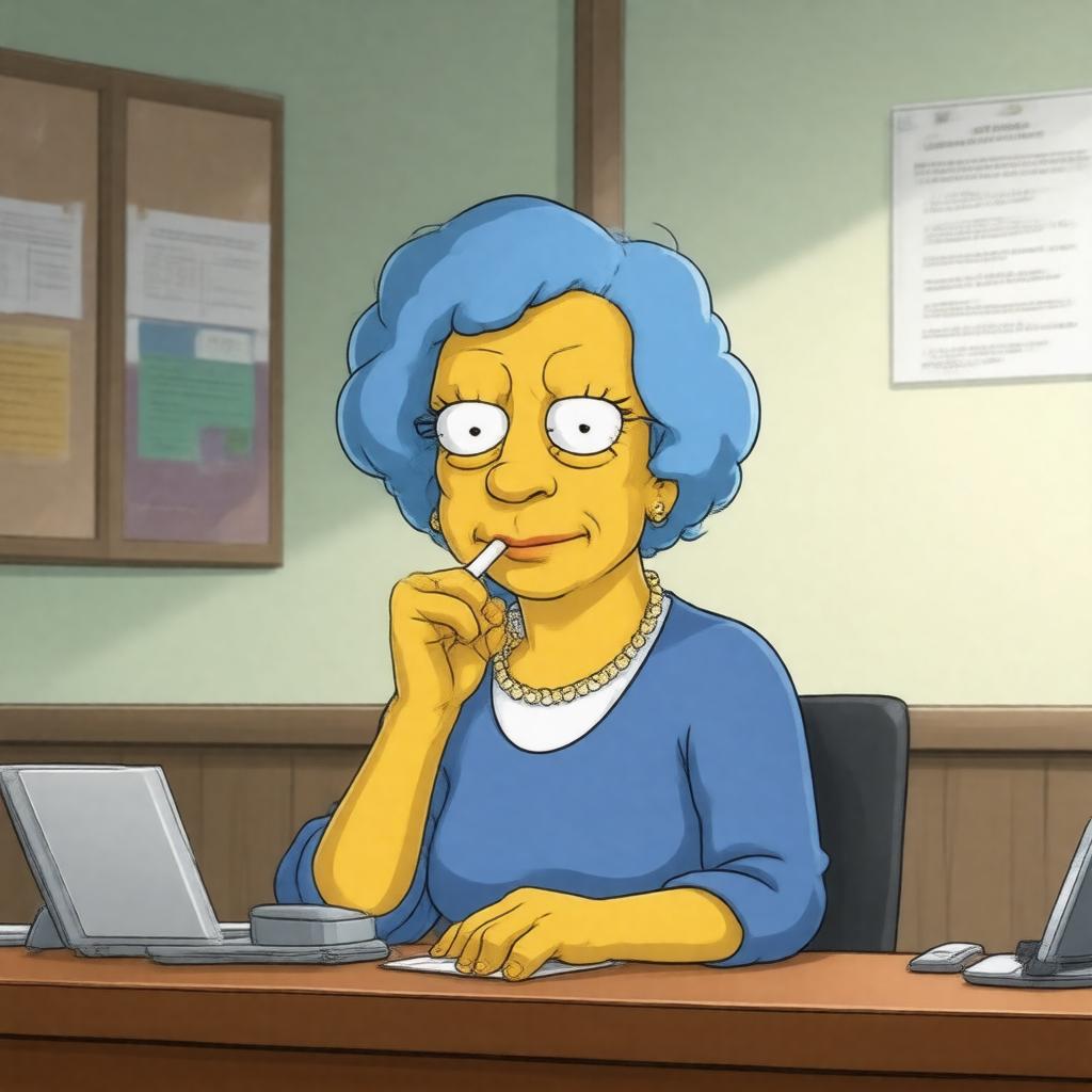 AI-created image of Selma Bouvier