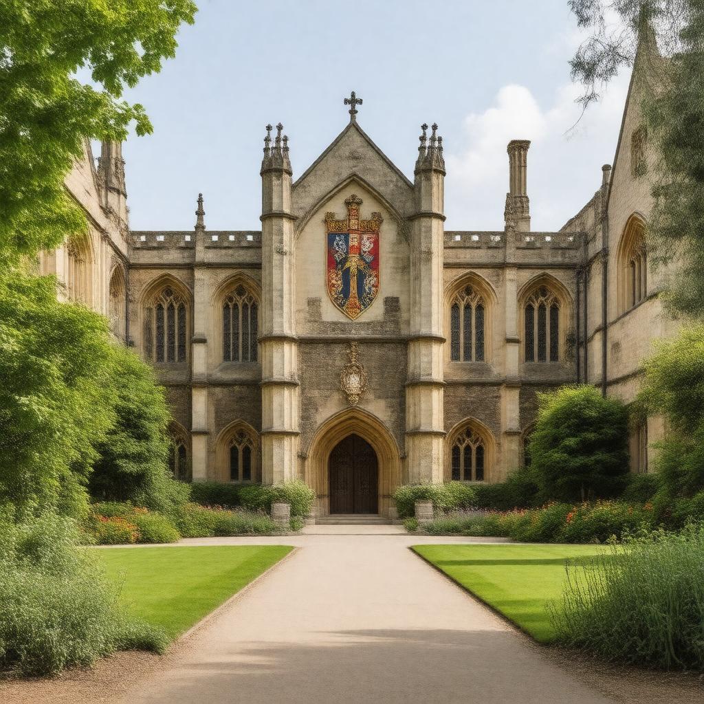 AI-created image of Selwyn College, Cambridge