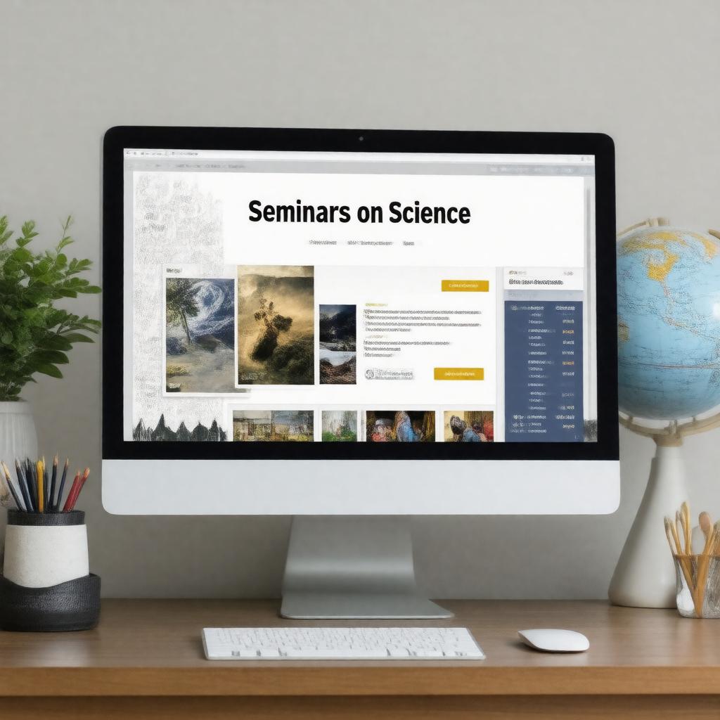 Click to view larger image AI-created image of Seminars on Science