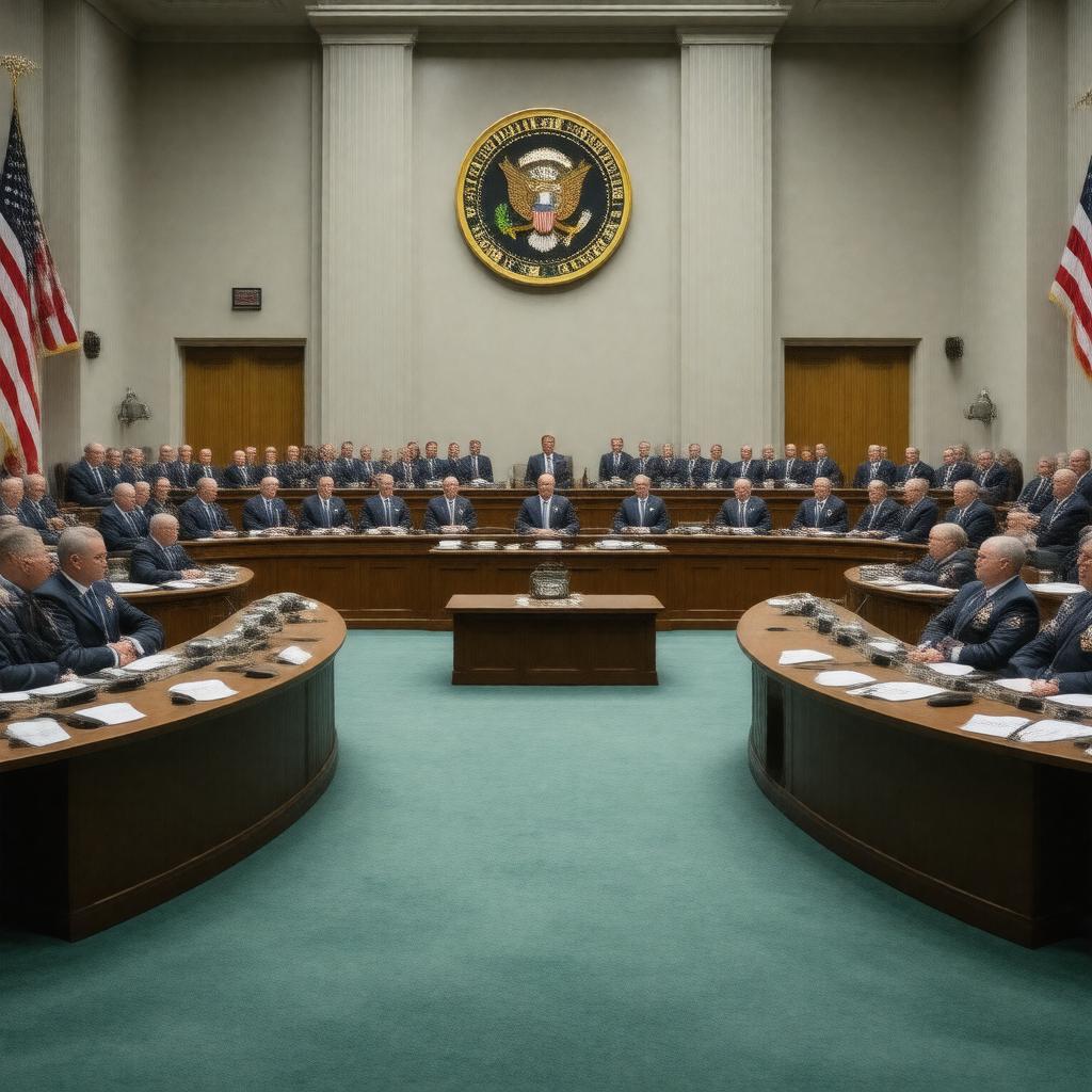AI-created image of Senate Armed Services Committee