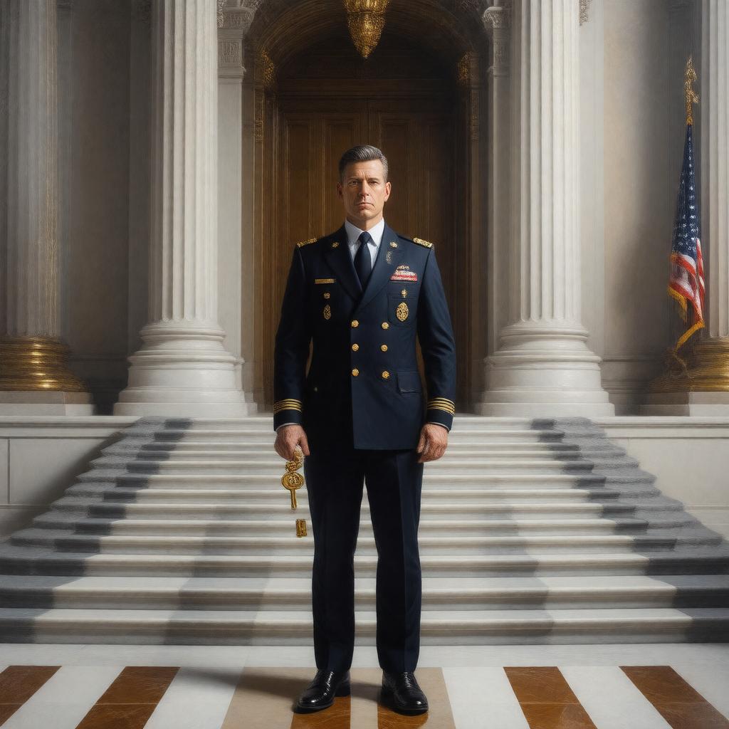 Click to view larger image AI-created image of Senate Doorkeeper