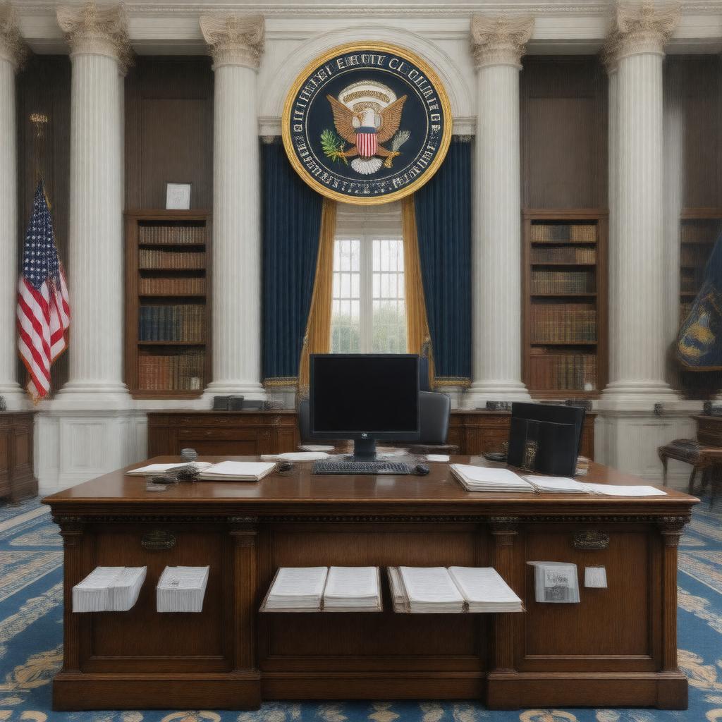 Click to view larger image AI-created image of Senate Executive Clerk