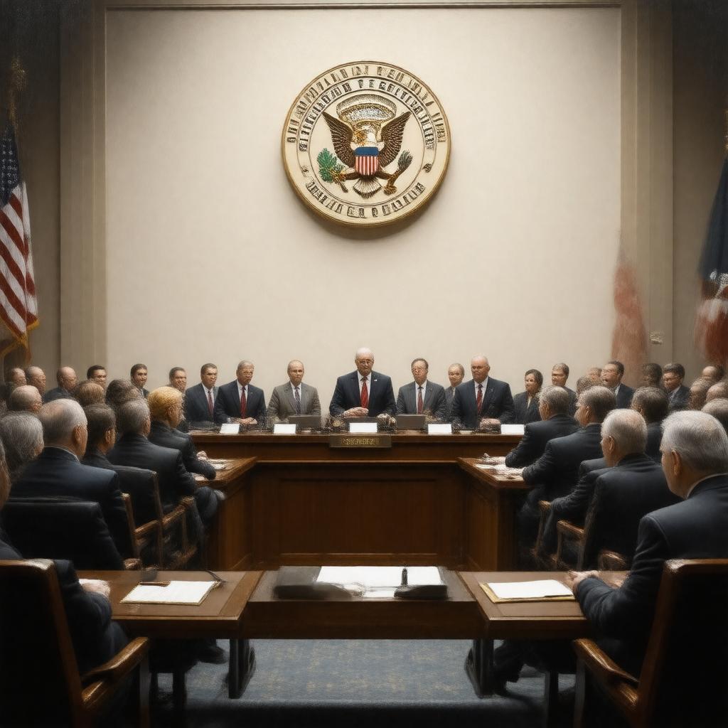 Click to view larger image AI-created image of Senate Homeland Security and Governmental Affairs Committee