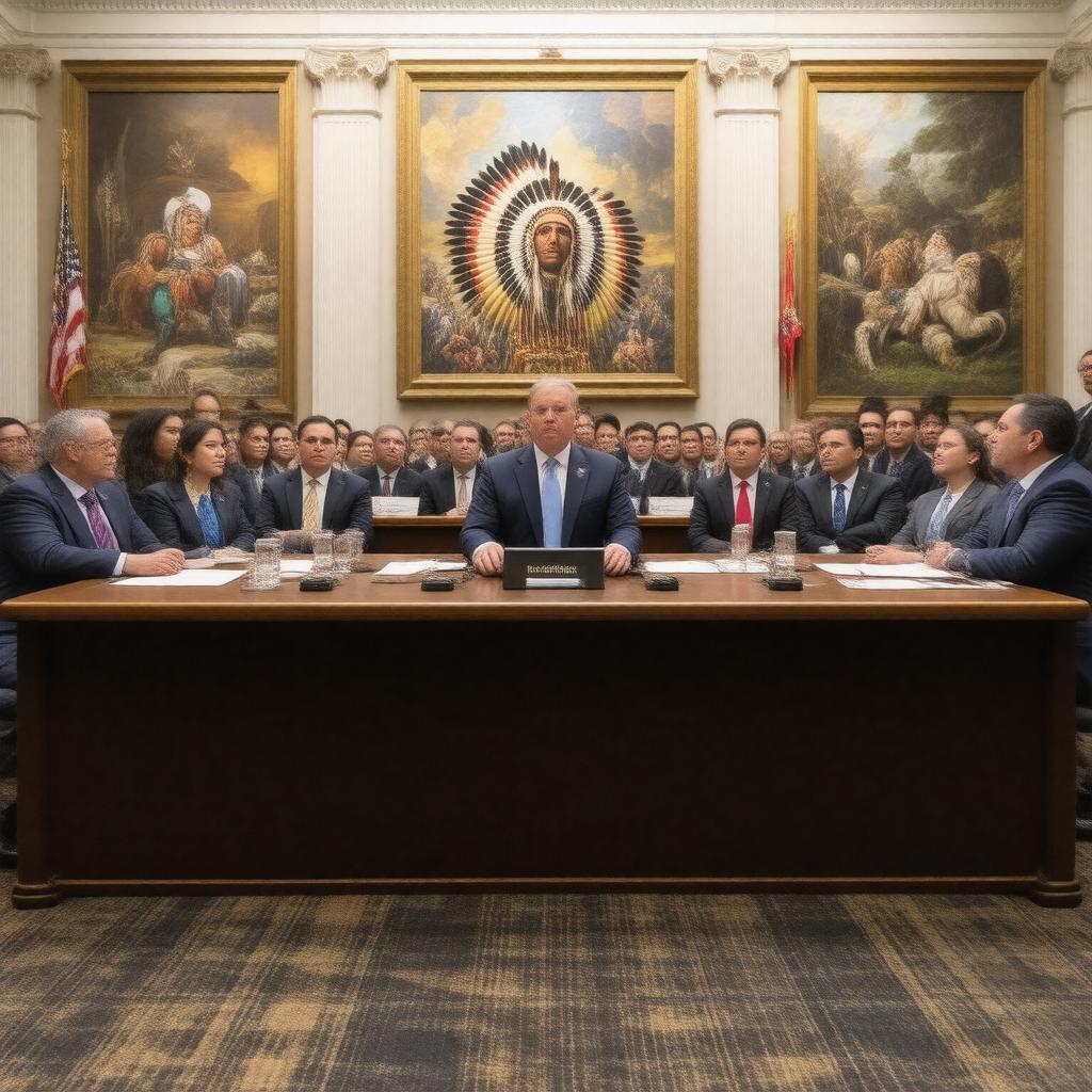 Click to view larger image AI-created image of Senate Indian Affairs Committee
