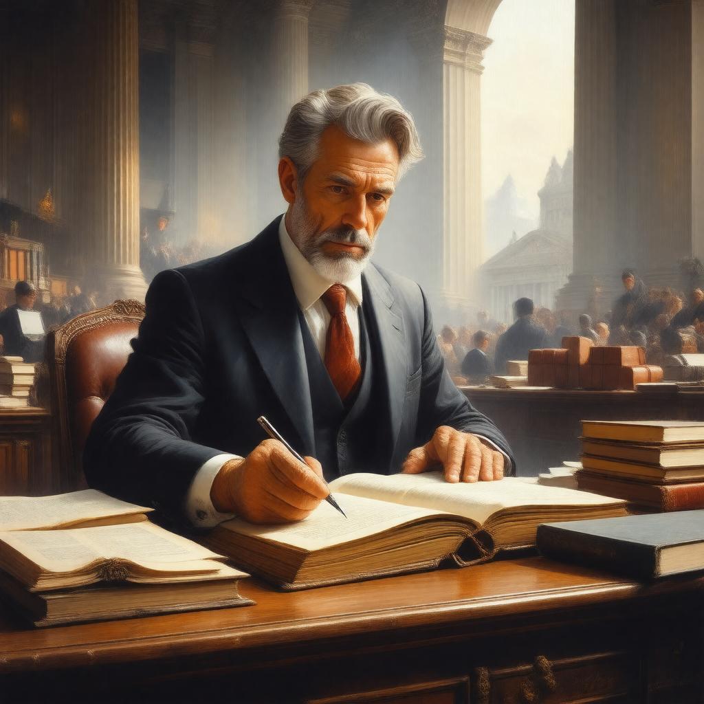 Click to view larger image AI-created image of Senate Journal Clerk