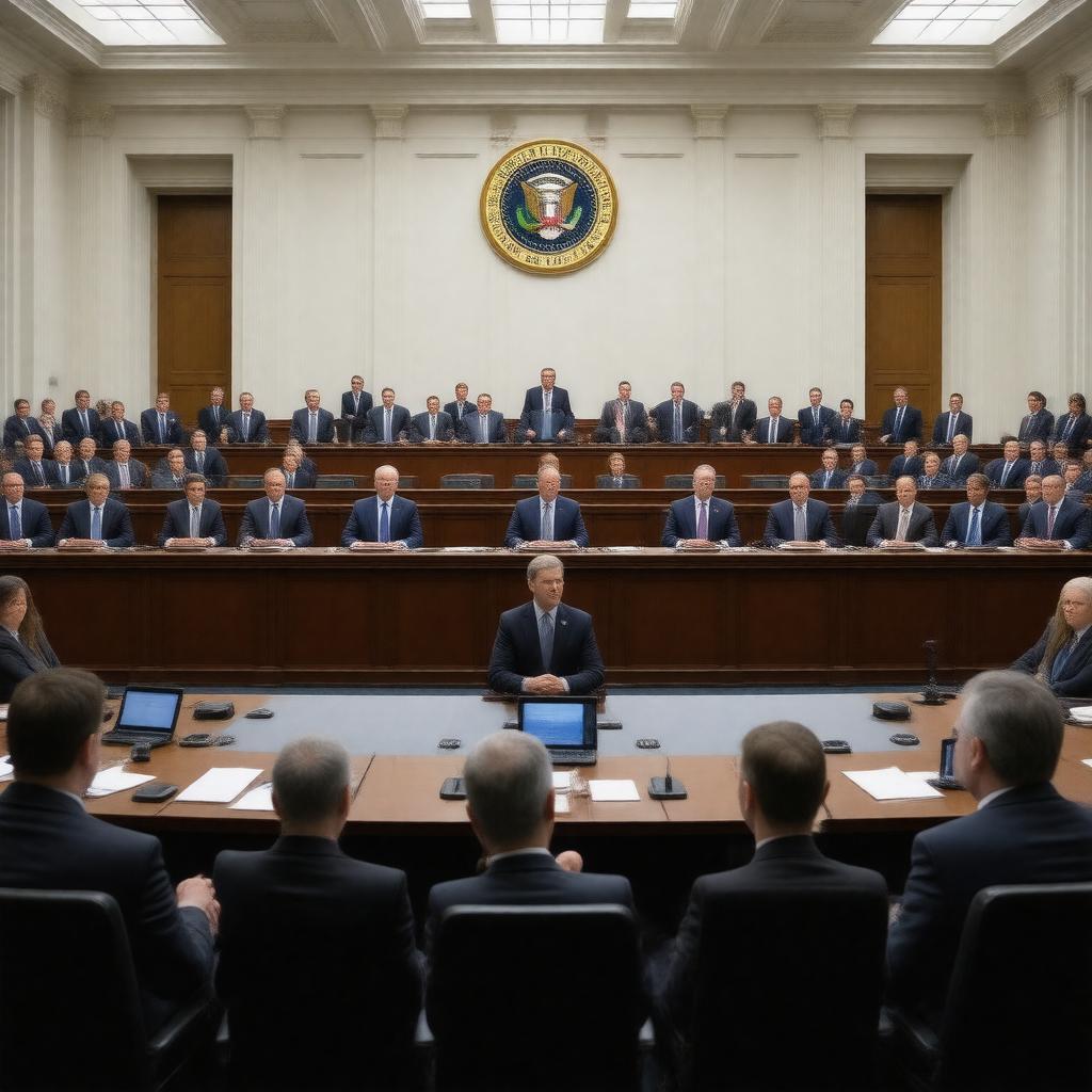 AI-created image of Senate Judiciary Committee