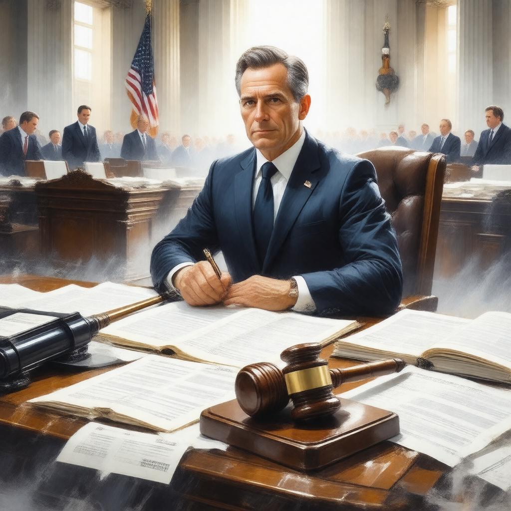 Click to view larger image AI-created image of Senate Legislative Clerk