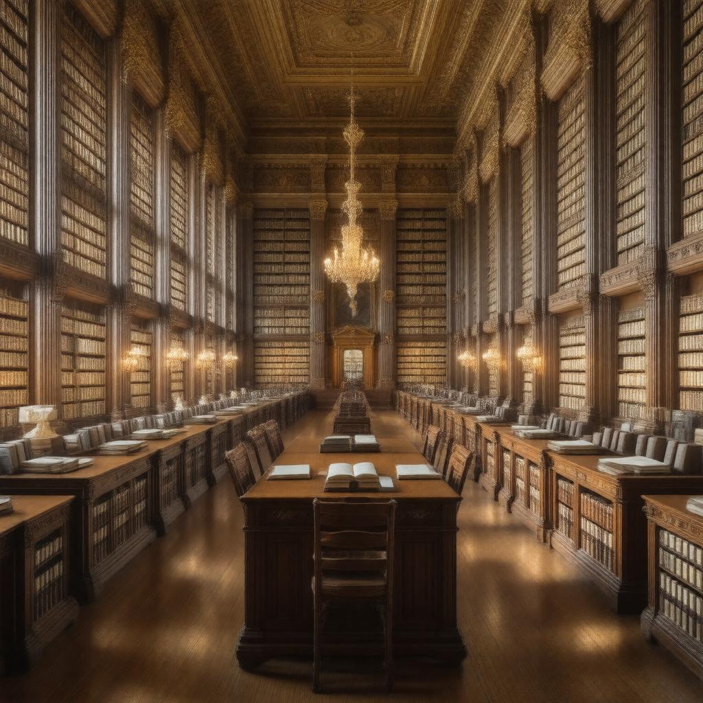 AI-created image of Senate Library