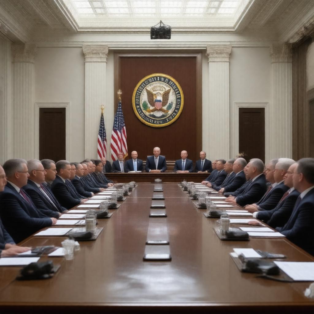 Click to view larger image AI-created image of Senate Veterans' Affairs Committee