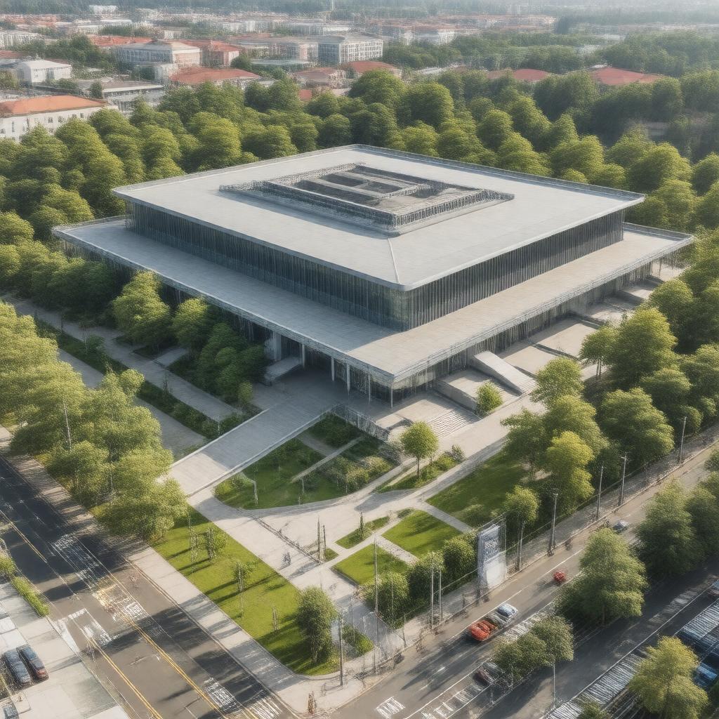 AI-created image of Sendai International Center