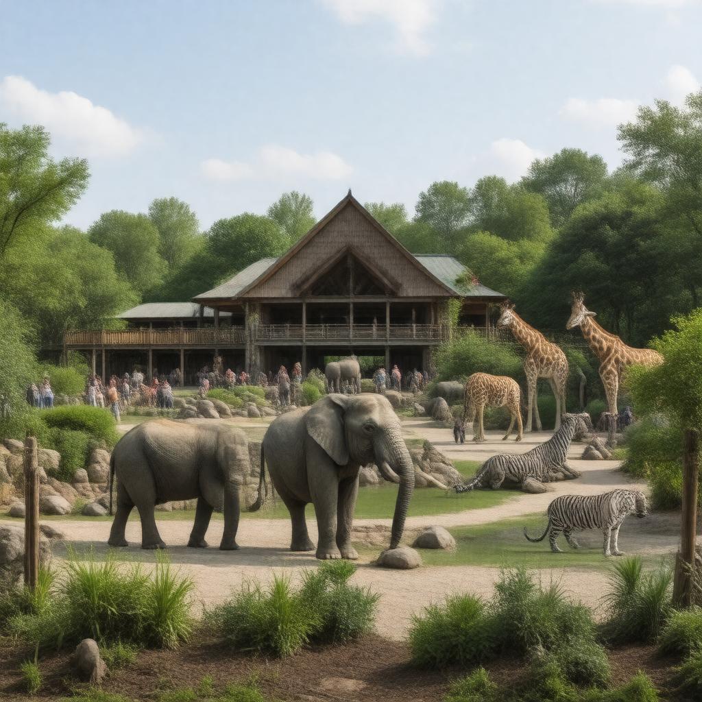 AI-created image of Seneca Park Zoo