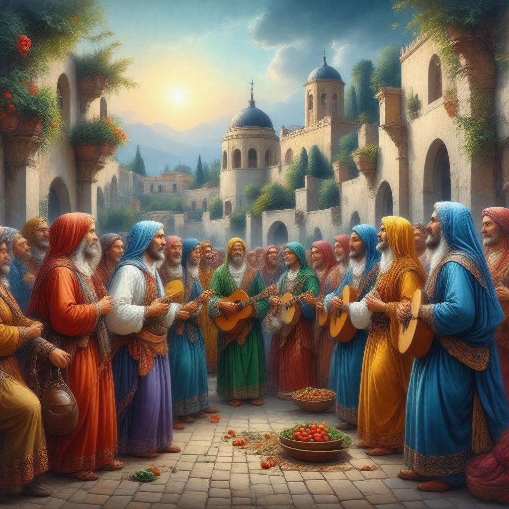AI-created image of Sephardi Jews
