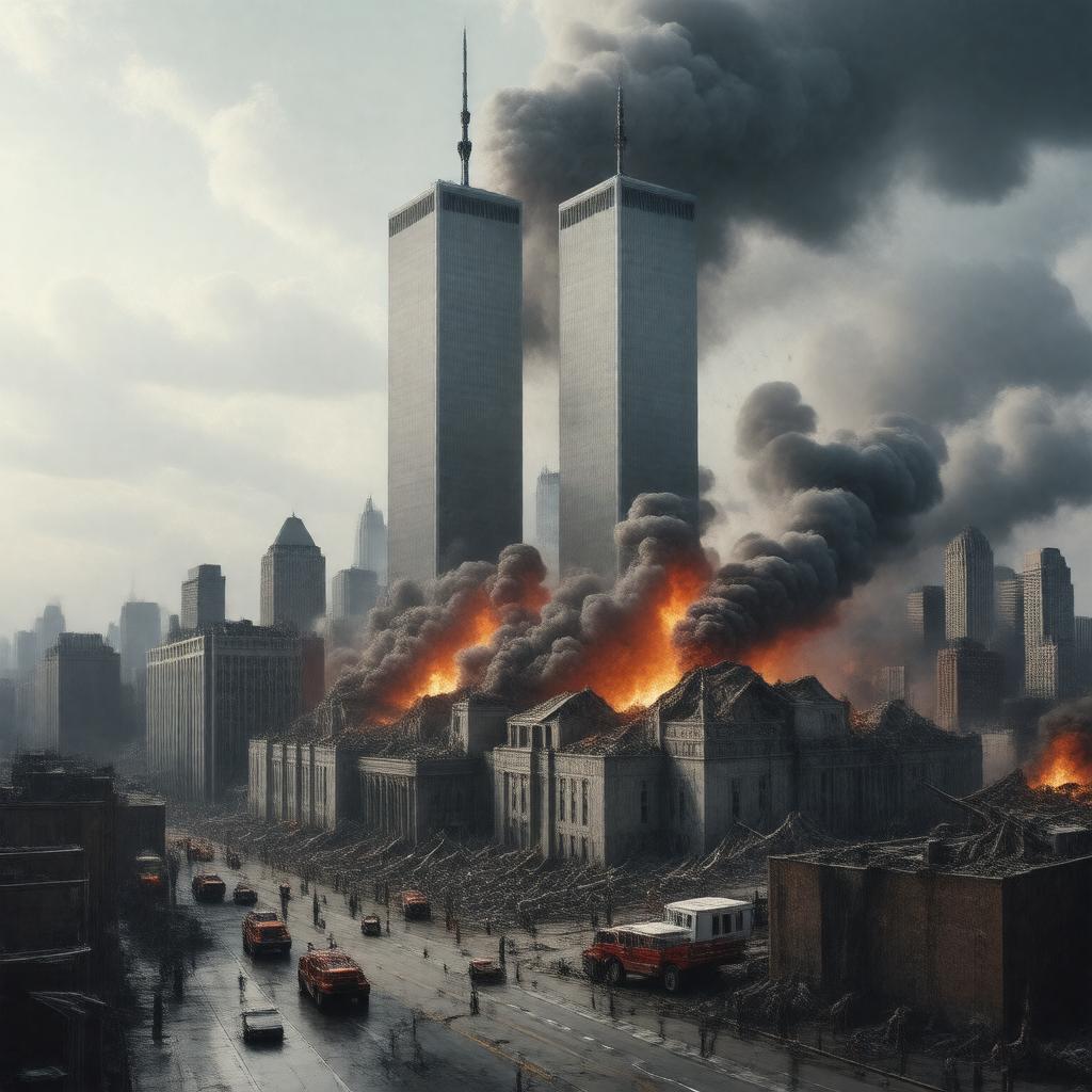 AI-created image of September 11 attacks (2001)